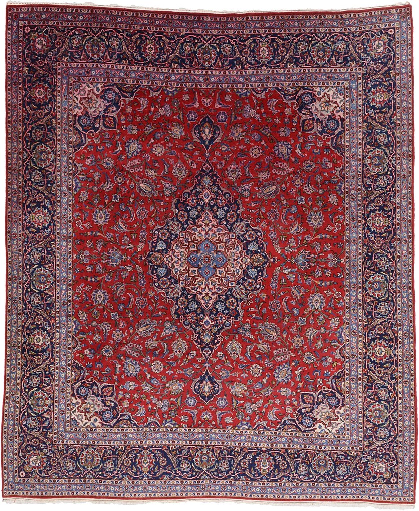 Kashan Tappeto 210 x 370 (Iran) Annodato A Mano