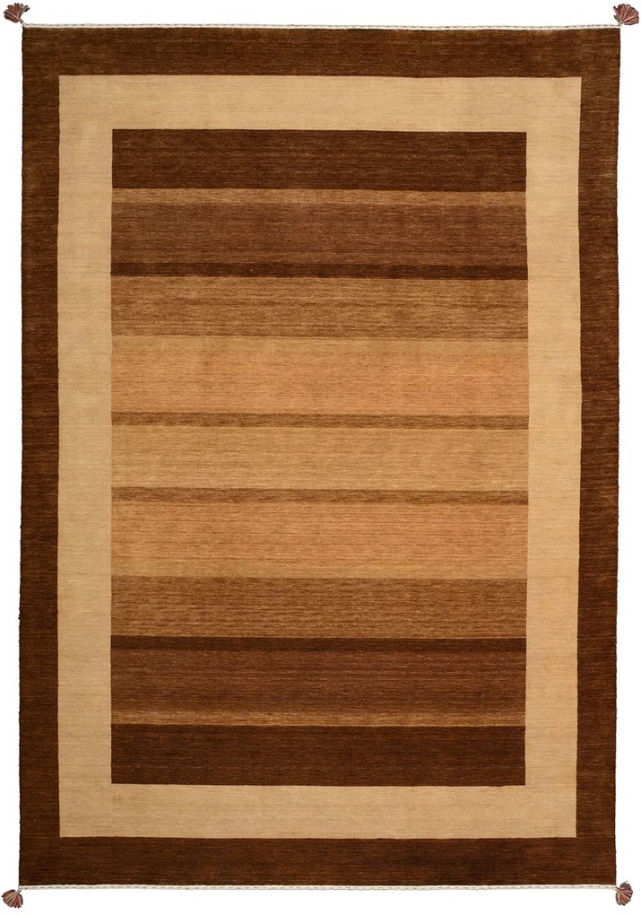 Loribaft Tappeto orientale 250x350 Beige (Indian) Realizzato A Mano