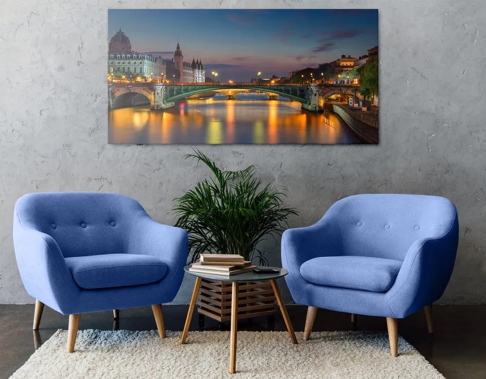 Stampa su tela – Panorama abbagliante di Parigi