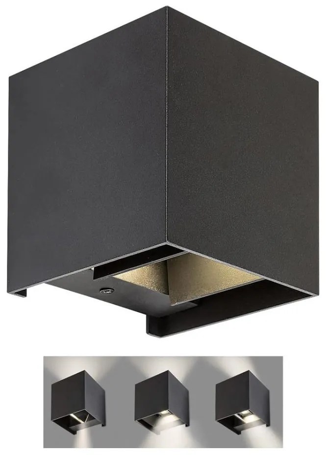 Rabalux 7396 - Applique da esterno SOLIN 1xG9/42W/230V IP54 nero