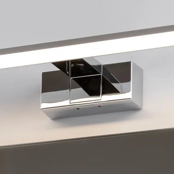 Brilagi - Specchio da bagno con luce LED VESTRA, 15 W/230 V, 80 cm, IP44, cromato