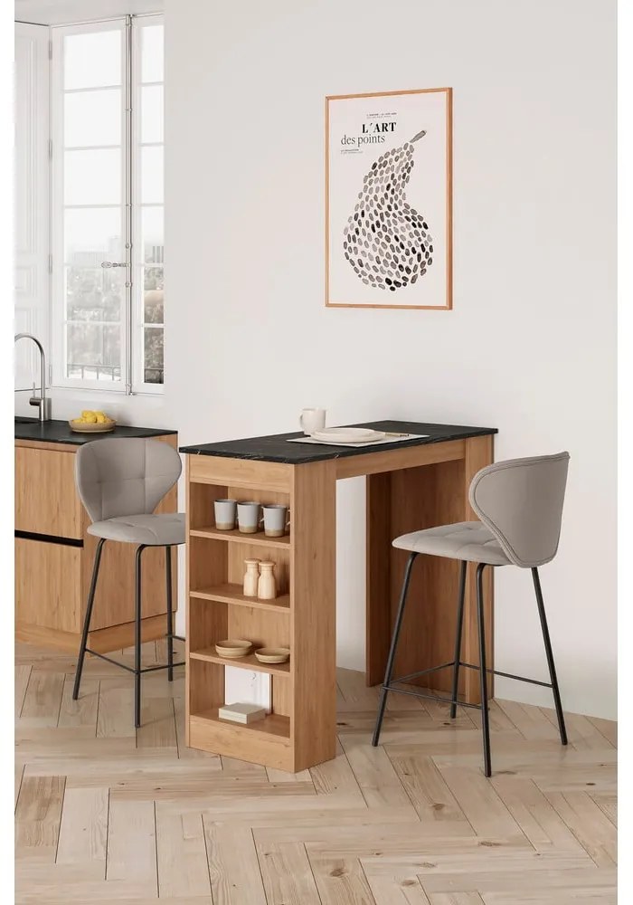 Set di sgabelli da bar beige 2 pz (altezza seduta 67 cm) Maura - Marckeric