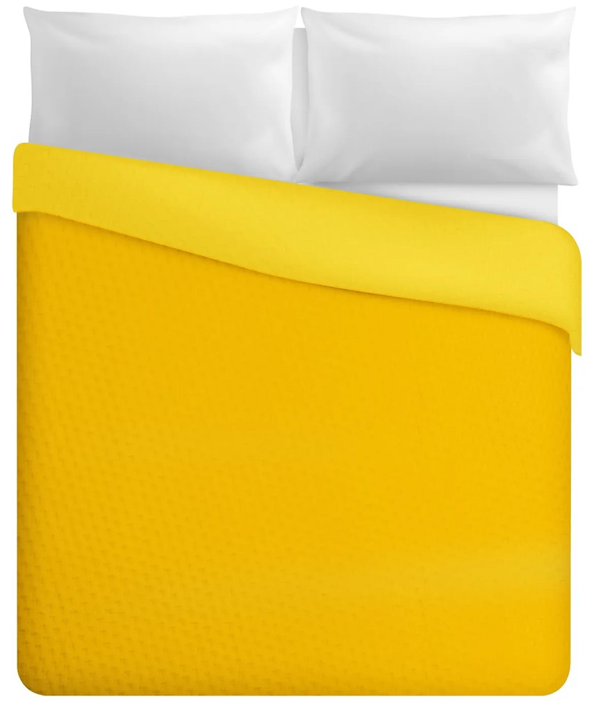Trapuntino matrimoniale double face giallo chiaro scuro