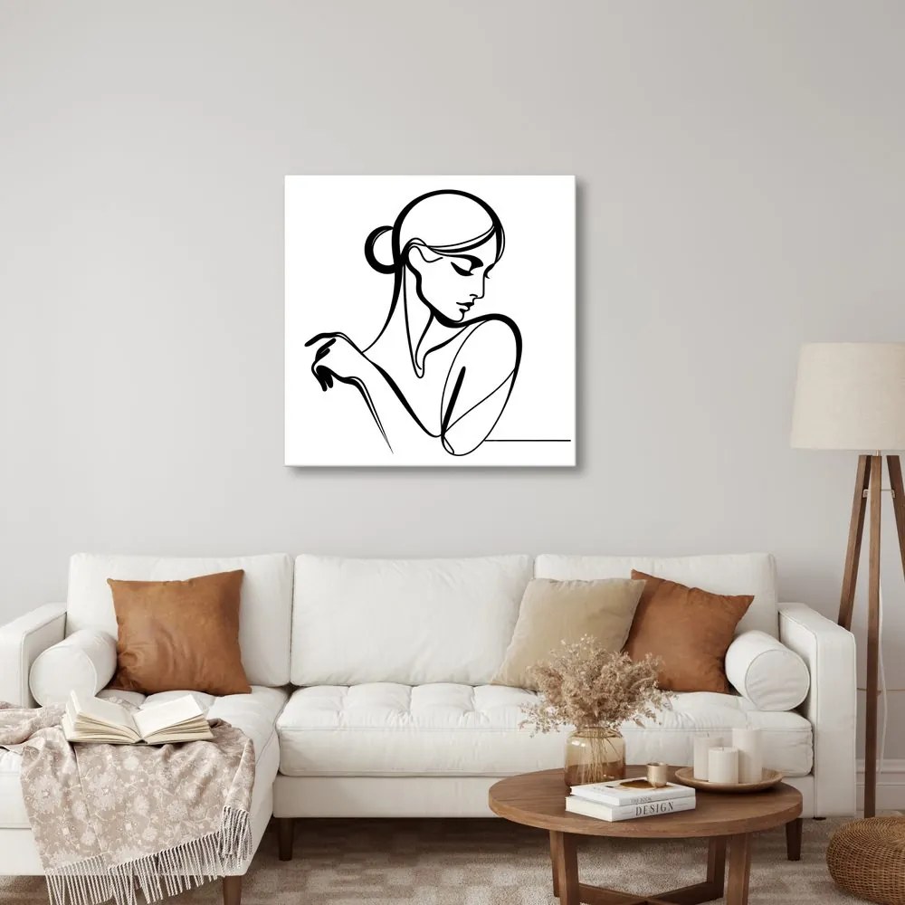 Quadro su tela – Linea femminile misteriosa
