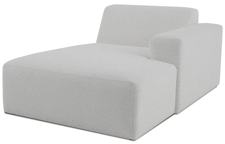 Modulo divano in bouclé bianco (angolo destro) Roxy - Scandic
