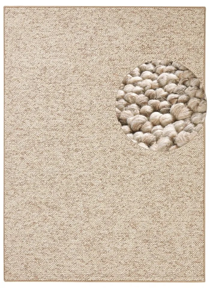 Tappeto beige scuro 60 x 90 cm Wolly - BT Carpet