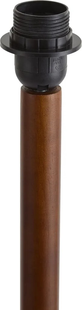 Lampada da terra Japandi in legno di noce senza paralume 133 cm - Mels