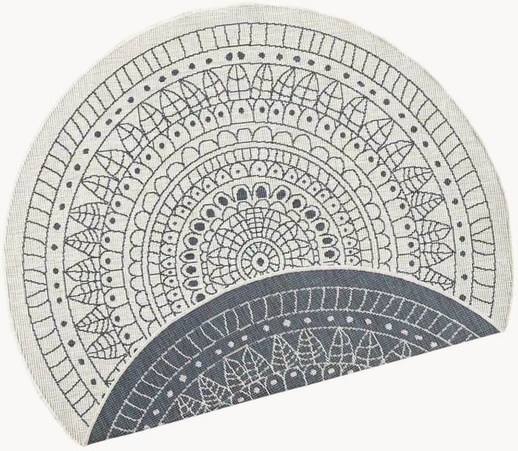 Tappeto rotondo reversibile da interno-esterno Porto