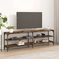 Mobile TV Rovere Fumo 160x30x50 cm in Legno Multistratocod mxl 127066