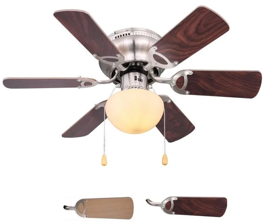 Globo 03802 - Ventilatore da soffitto UGO 1xE27/60W/230V