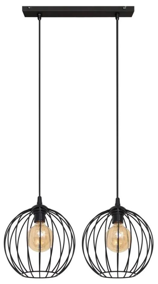 Lampadario a sospensione con filo MERCURE 2xE27/15W/230V