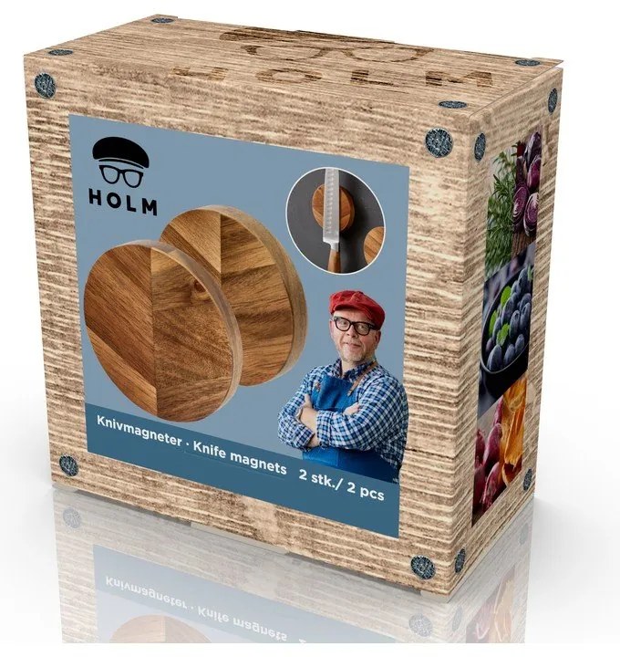 Portacoltelli magnetico in legno – Holm