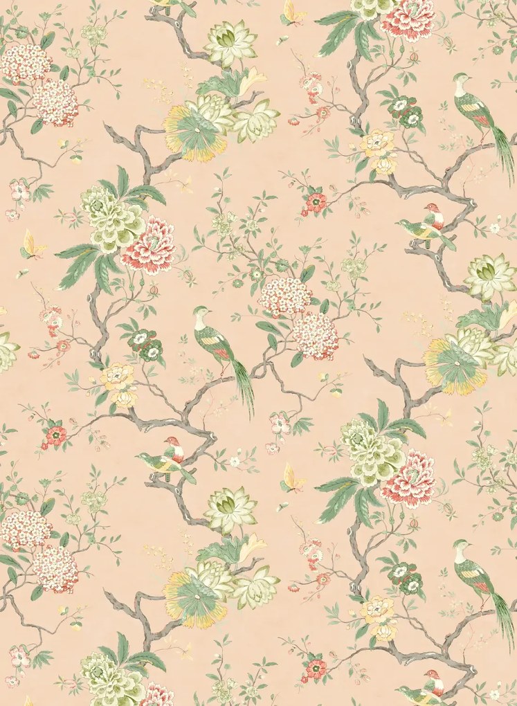 GP & J Baker Tapete Oriental Bird - Blush