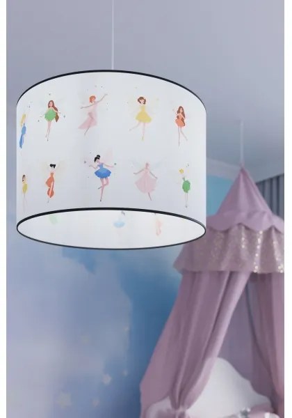 Sollux SL.1417 - Lampadario a sospensione per bambini FAIRY 1xE27/15W/230V diametro 40 cm