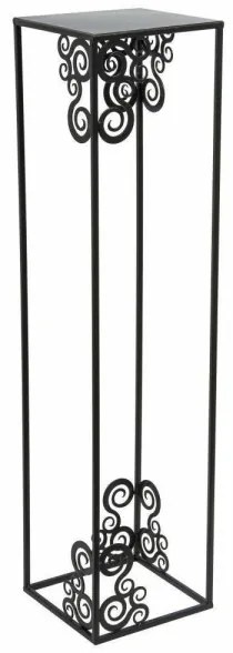 Portafiori 80x24 cm nero