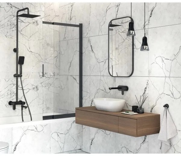 Deante BGA_N54L - Miscelatore per lavabo da incasso ALPINIA nero