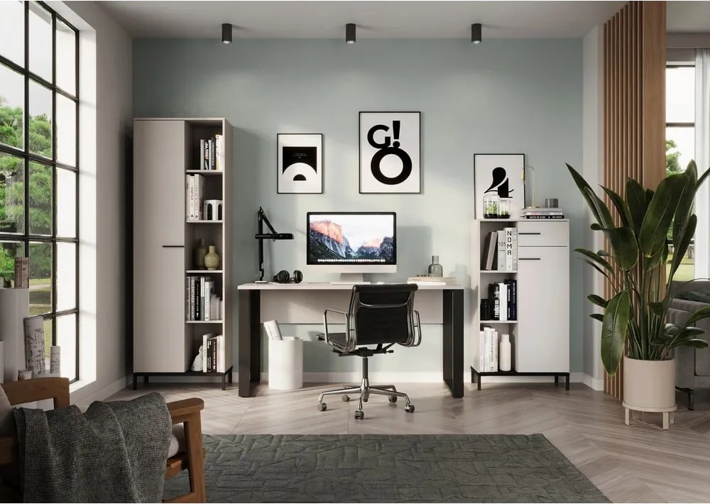 Libreria color crema 64x120x34 cm Rovigo – Germania