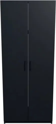 Armadio Guardaroba 74x45x182 Con Barra Appendiabiti Brando Antracite