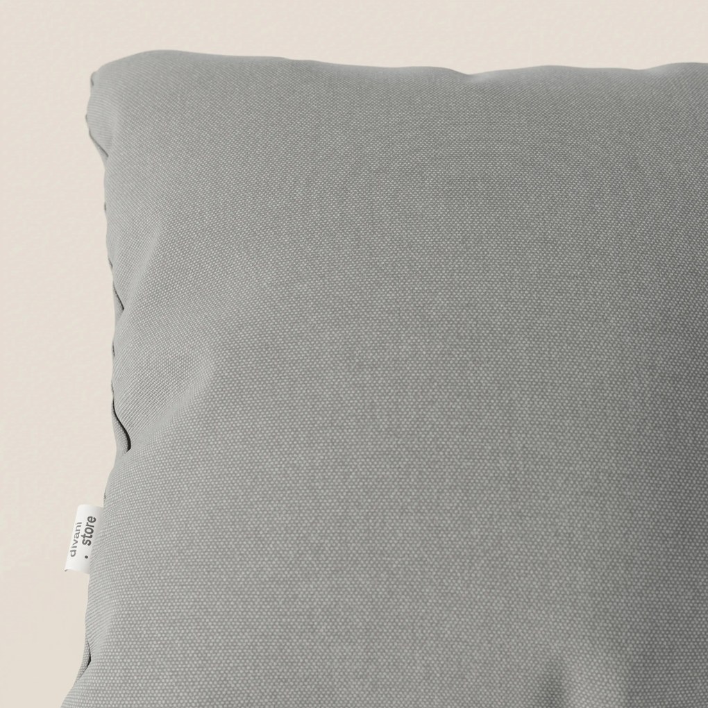 Honey cuscino disponibile in diversi colori realizzato in tessuto simil cotone impermeabile T13 grigio