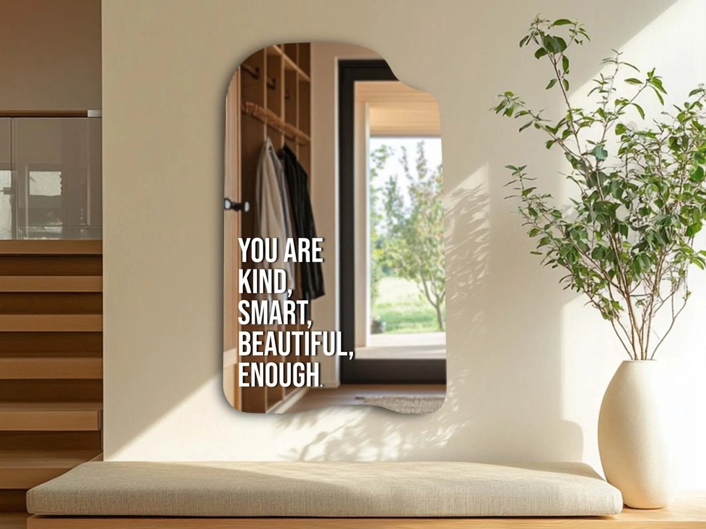 Adesivo per specchio S23 – You are kind, smart, beautiful, enough.