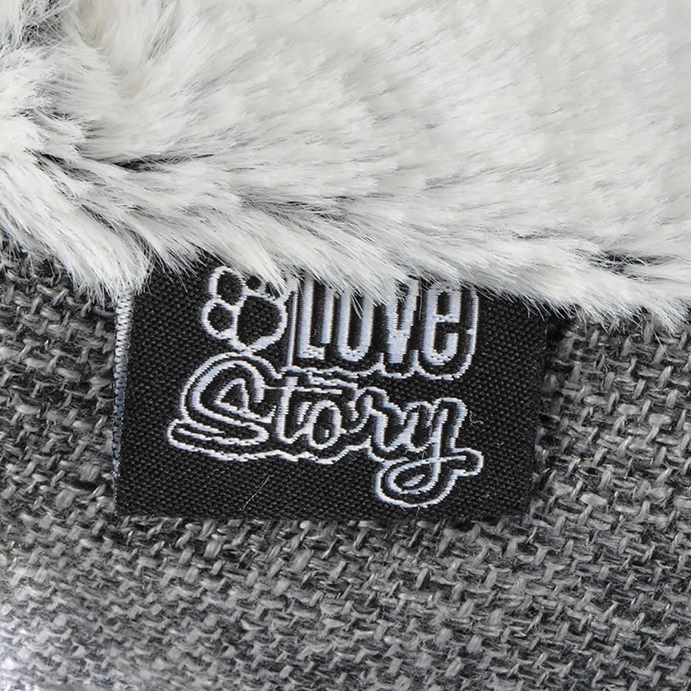 Bozzolo grigio per gatti 40x40 cm - Love Story