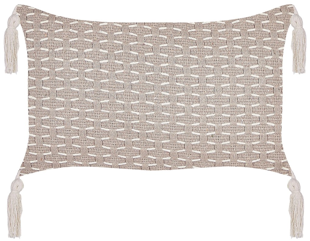Set di 2 cuscini tortora 45 x 25 cm HAKONE Beliani