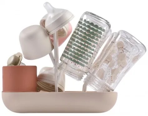 Beaba - Stendibottiglie beige/arancio