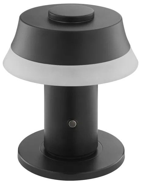 Brilliant -LED Stm lampada da tavolo ricaricabile a sfioramento KINICH LED/2,5W/5V 2700K nera