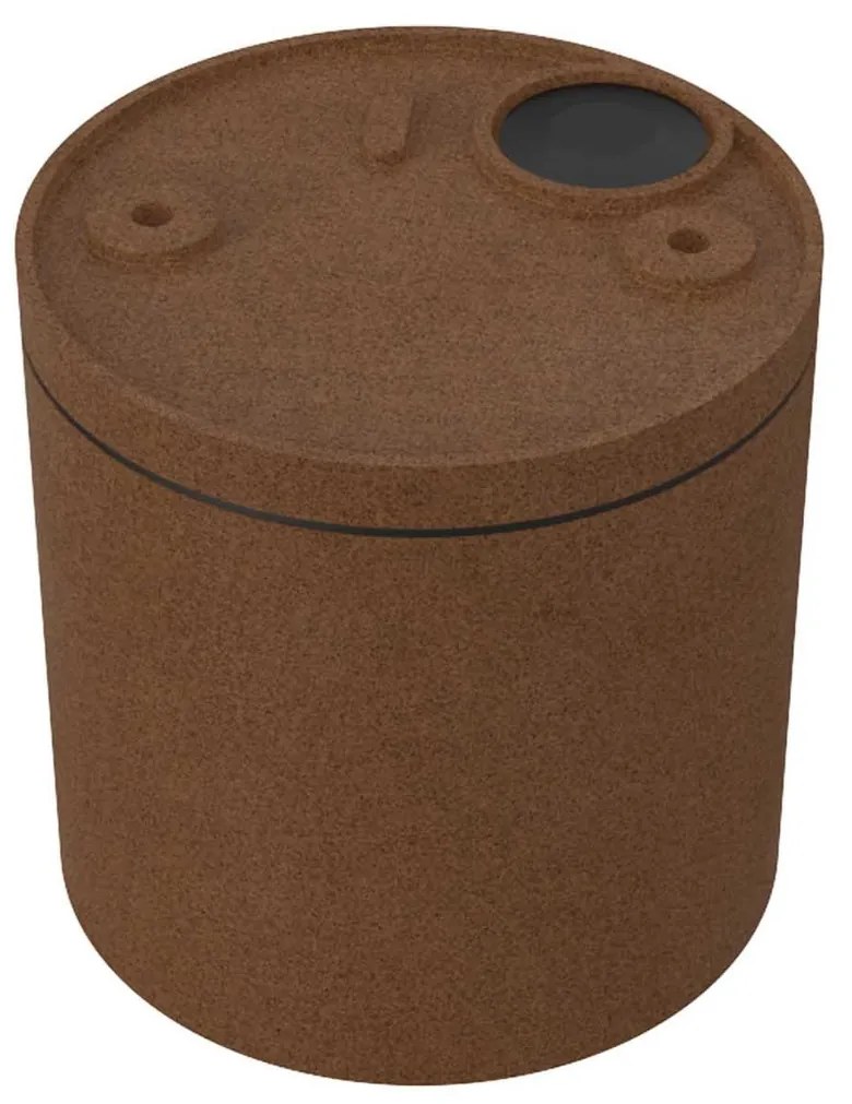 Applique da soffitto IP54 GU10 in Alluminio e Vetro - Corten