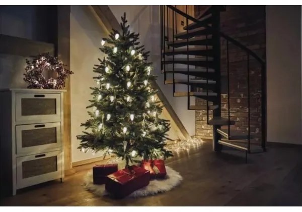 Catena di Natale LED da esterno 50xLED/8 funzioni 14,8 m IP44 bianco caldo