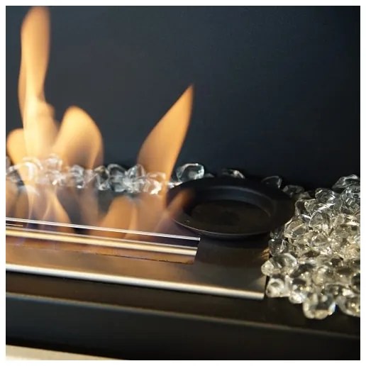 Kratki DELTA2/CZ NERO/TUV - Camino BIO DELTA2 40x90 cm 2kW nero