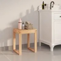 Sgabello da Bagno 40x30x46 cm in Legno Massello di Nocecod mxl 80592