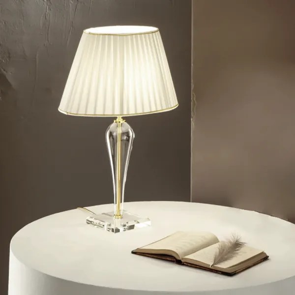 Lampada da tavolo RAVEL 40x63 cm in vetro lavorato a mano Oro