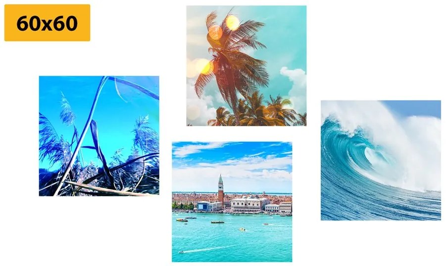 Set di quadri – Paesaggio marino