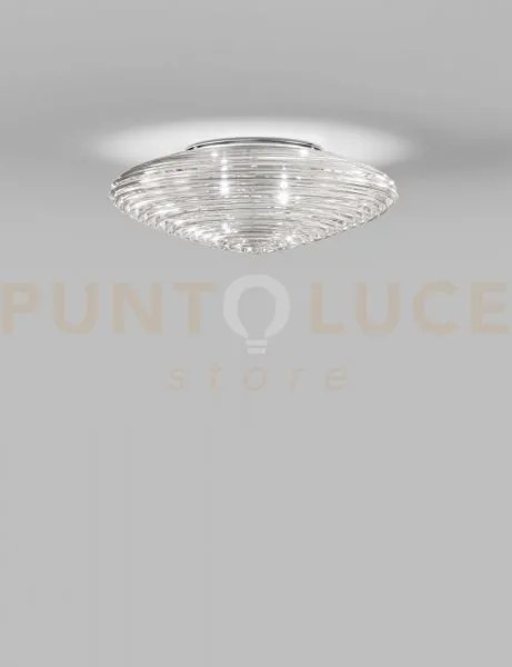 Spirit plafoniera applique 45 cristallo trasparente nickel satinato...