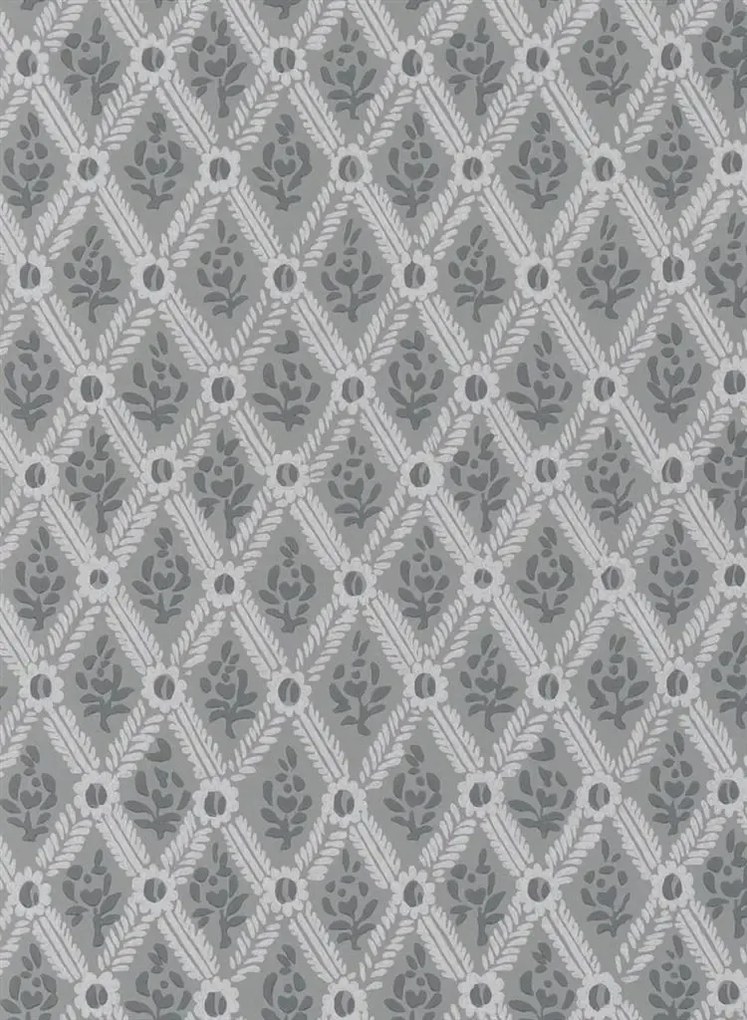 Designers Guild Tapete St John Street Trellis - Slate