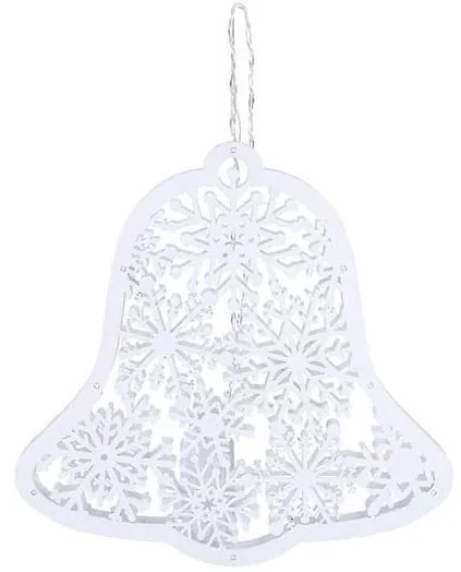 Solight 1V296 - Campanella decorativa natalizia a LED 9xLED/2xAA, bianco caldo