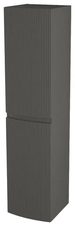 Armadietto bagno a terra Vague BADEN HAUS 2 ante P 38 x L 40 x H 170 cm grigio talpa opaco