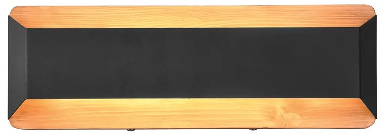 Applique nera 35 cm con LED a 3 livelli di dimmerazione - Tyko