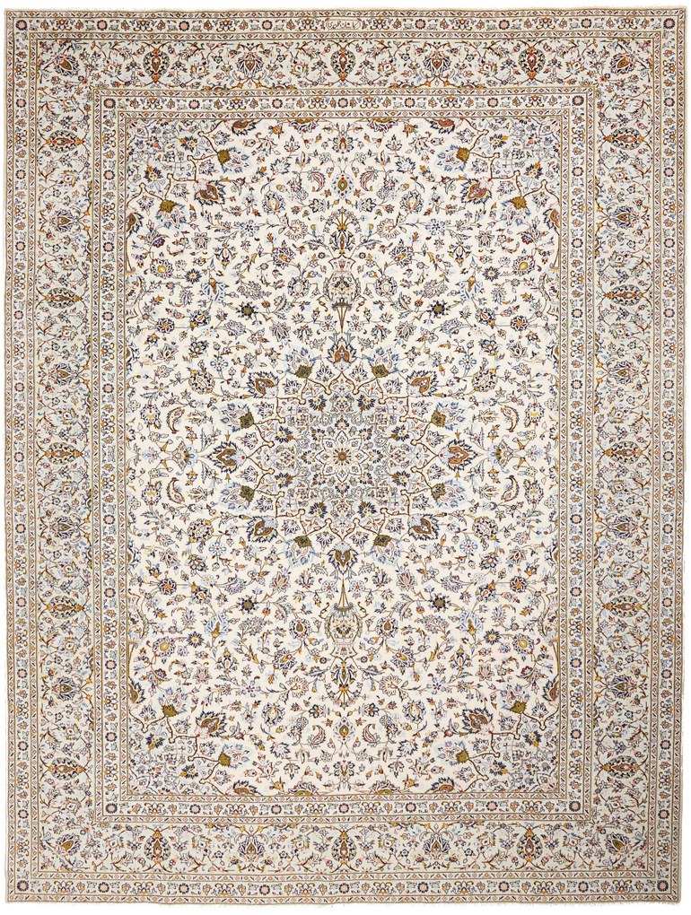 Kashan Tappeto persiano 300x400 Beige (Iran) Annodato A Mano