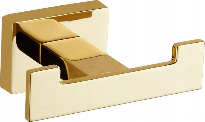 Mexen Arno doppio gancio per asciugamani, dorato - 7020735-50