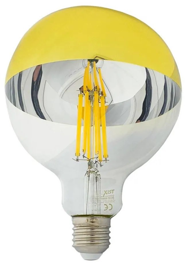 Lampadina LED DECOR MIRROR G125 E27/12W/230V oro