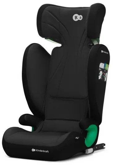 KINDERKRAFT - Seggiolino auto JUNIOR FIX 2 (100-150 cm) Graphite nero