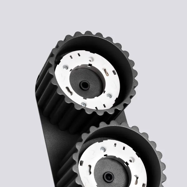 Sollux  SL.1788 - Faretto AURA 2xGX53/10W/230V nero