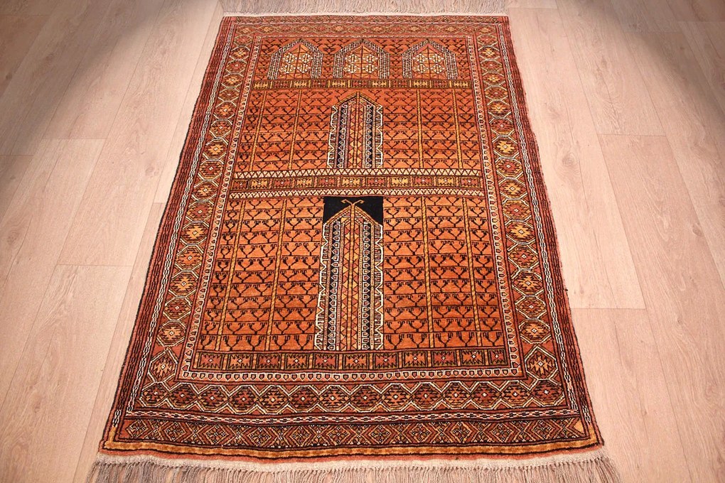 Turkmen Tappeto 150x100 (Afghanistan) Annodato A Mano