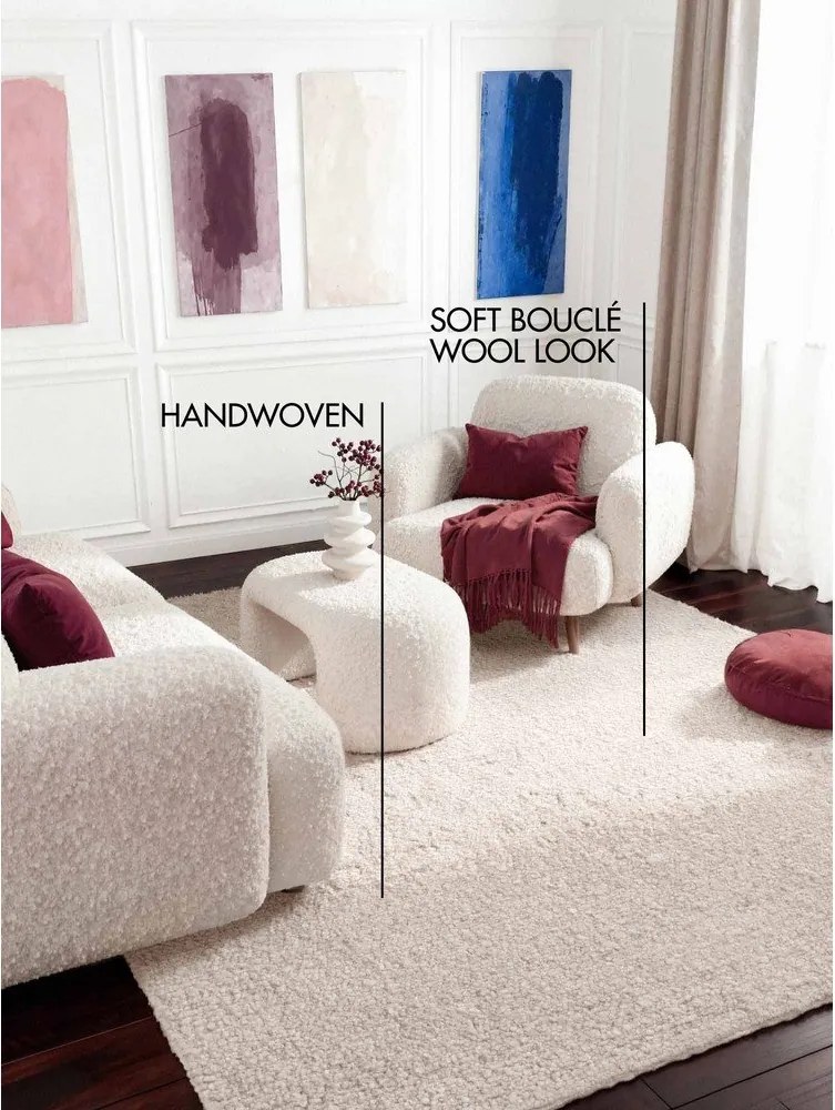 Tappeto avorio tessuto a mano 200x290 cm Notting Hill Portobello – Ted Baker