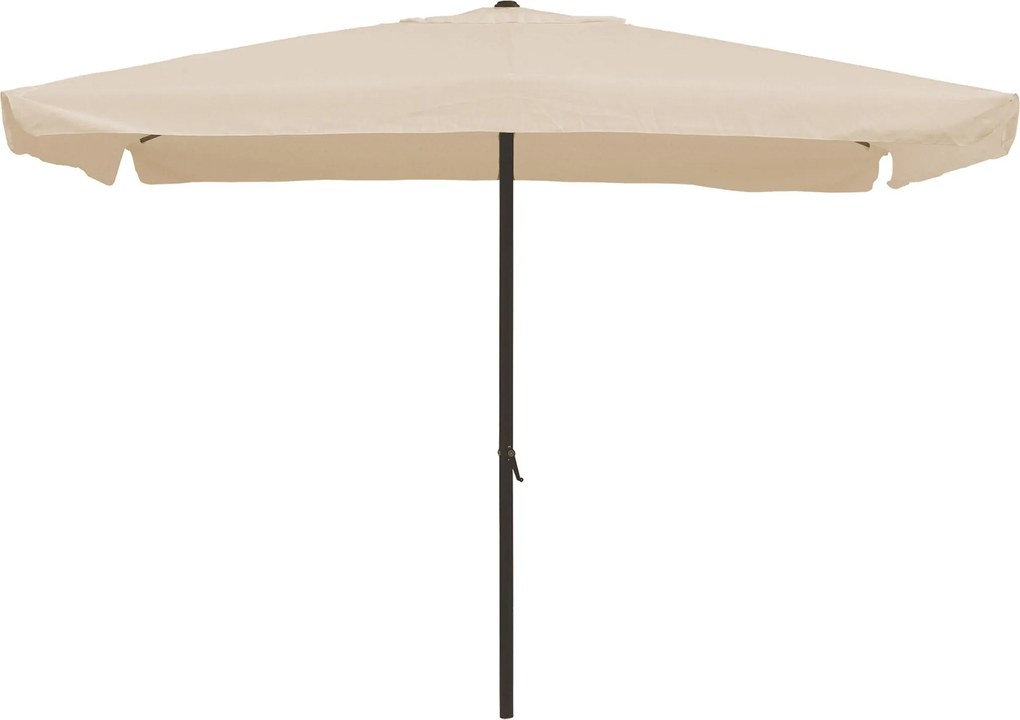 Ombrellone Rettangolare da Giardino 2x3 m Palo Ø48 mm Struttura in Acciaio Esterno Écru...