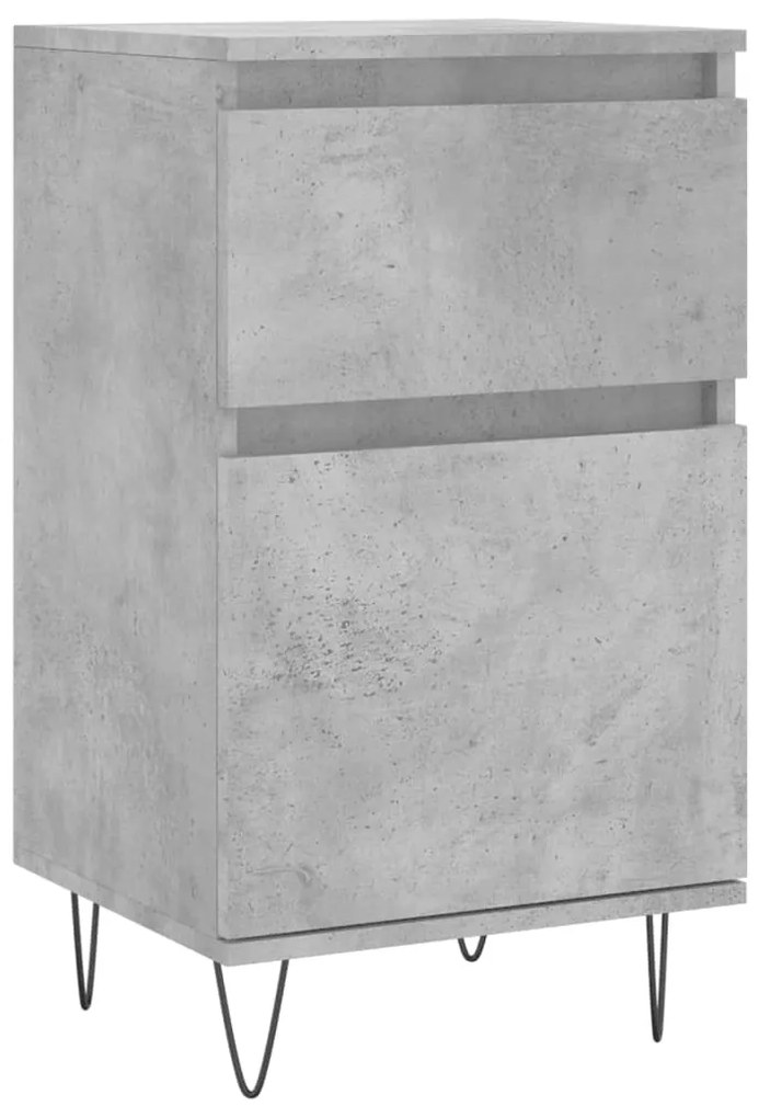 Credenza grigio cemento 40x35x70 cm in legno multistrato