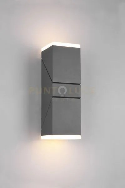 Avon applique led 14w 1600lm, 3000k da esterno antracite 2 diffusor...