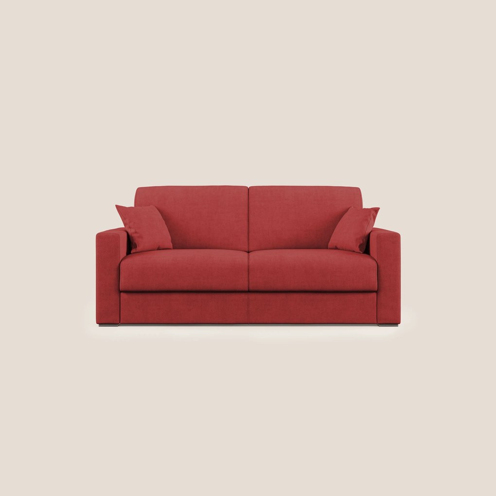 Best Divano letto matrimoniale in tessuto impermeabile T02 rosso